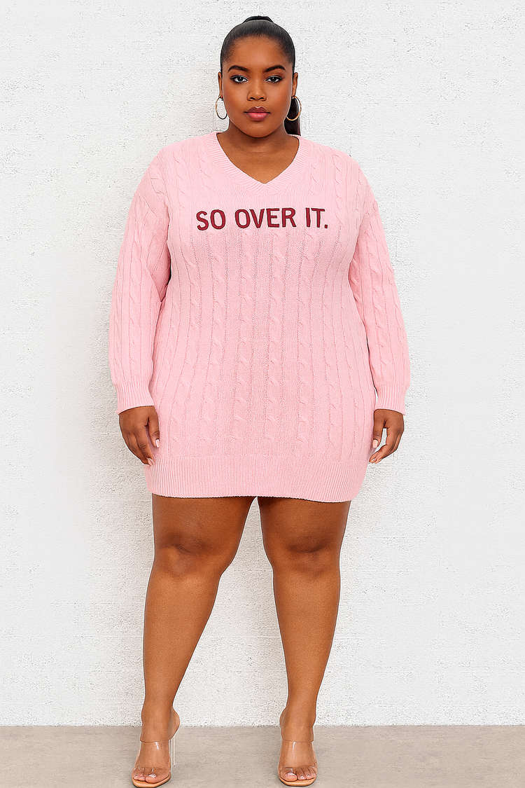 So Over It Sweater Mini Dress