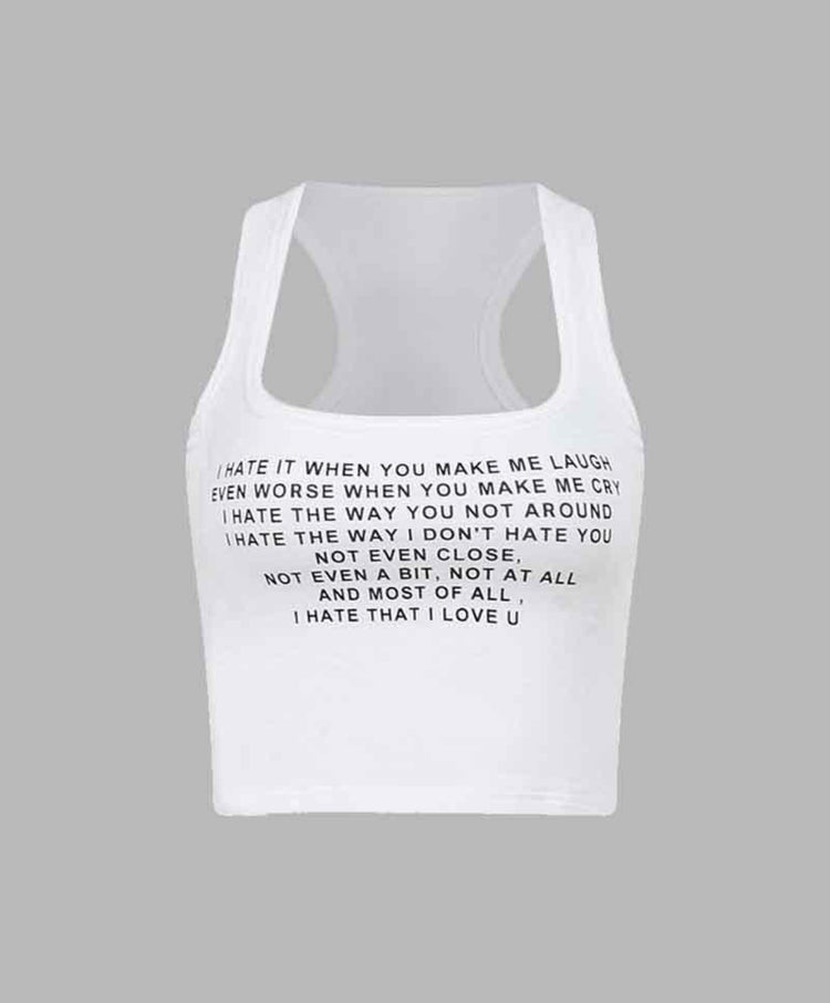 I Hate It Crop Top