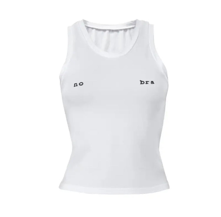 No bra Crop top