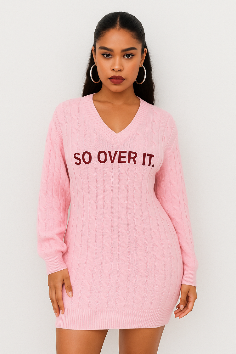 So Over It Sweater Mini Dress