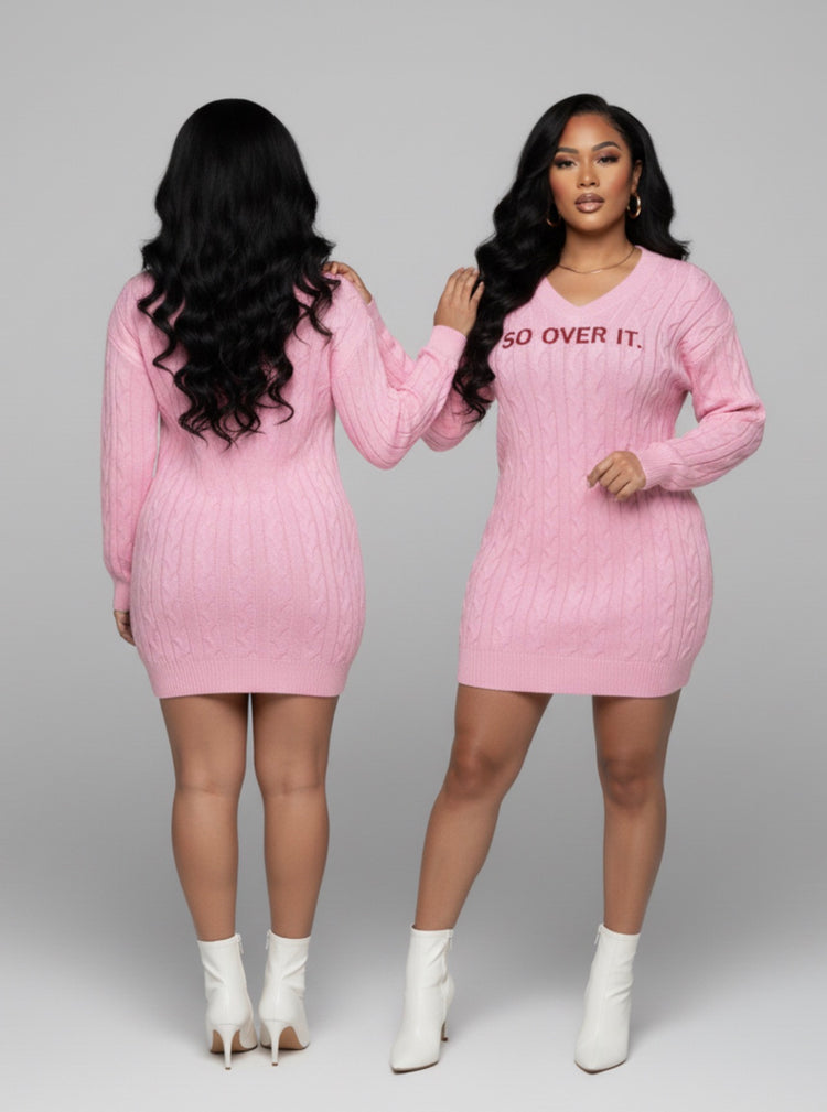So Over It Sweater Mini Dress