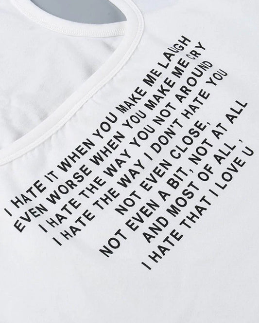 I Hate It Crop Top
