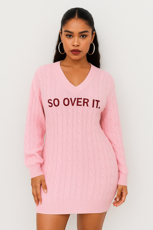 So Over It Sweater Mini Dress