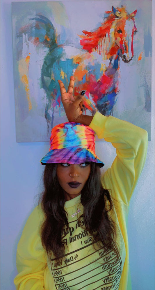 Tie Dye Reversible Bucket Hat